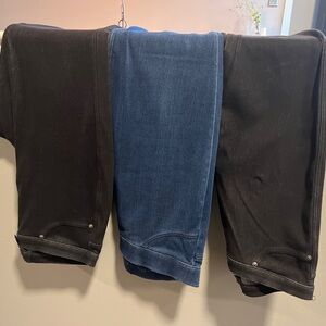Three pair of ladies jeggings